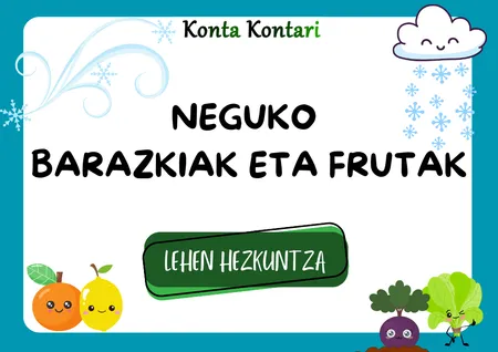 Negua: barazkiak eta frutak