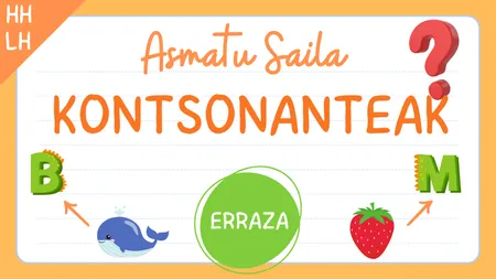 ASMATU: Kontsonanteak