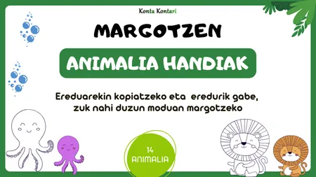 MARGOTZEN: Animalia Handiak