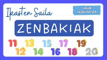 IKASTEN: Zenbakiak 11-20